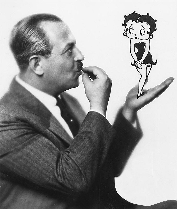 Early Animators 1: Max Fleischer holding Betty Boop