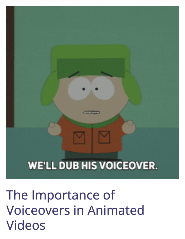 the importance of voiceovers in animation