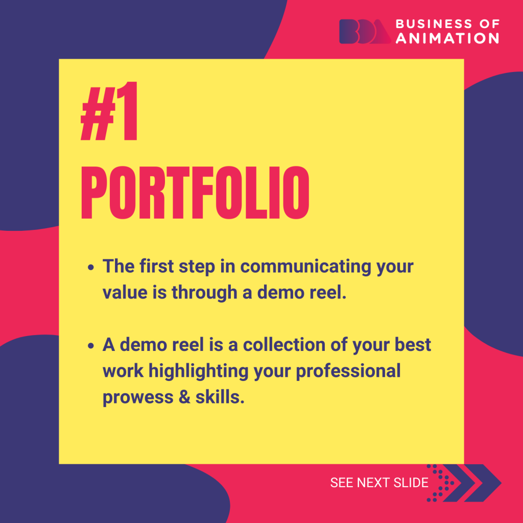 use a demo reel to show off your portfolio