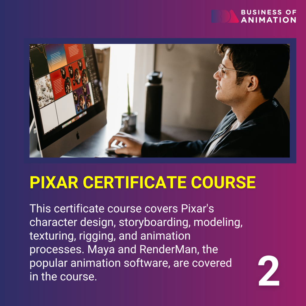 pixar certificate course