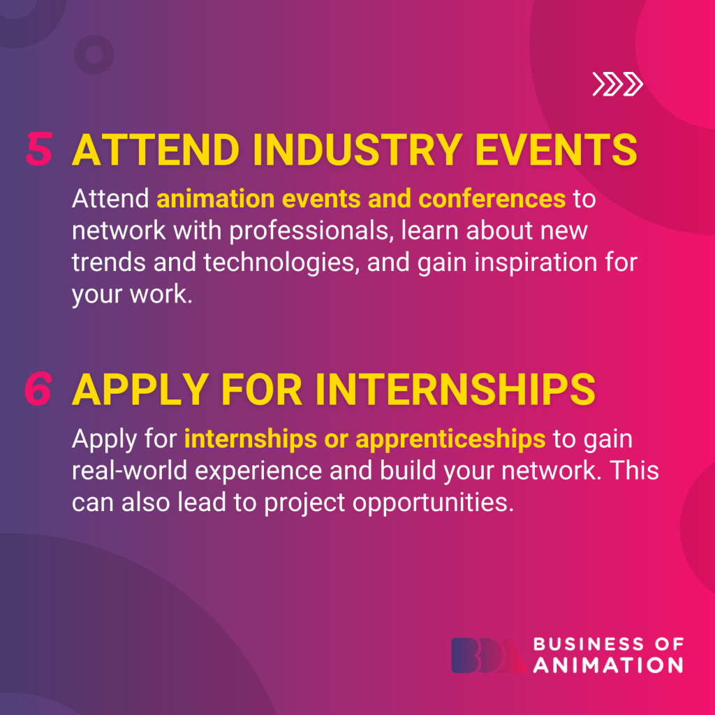 attend industry events, and apply for internships