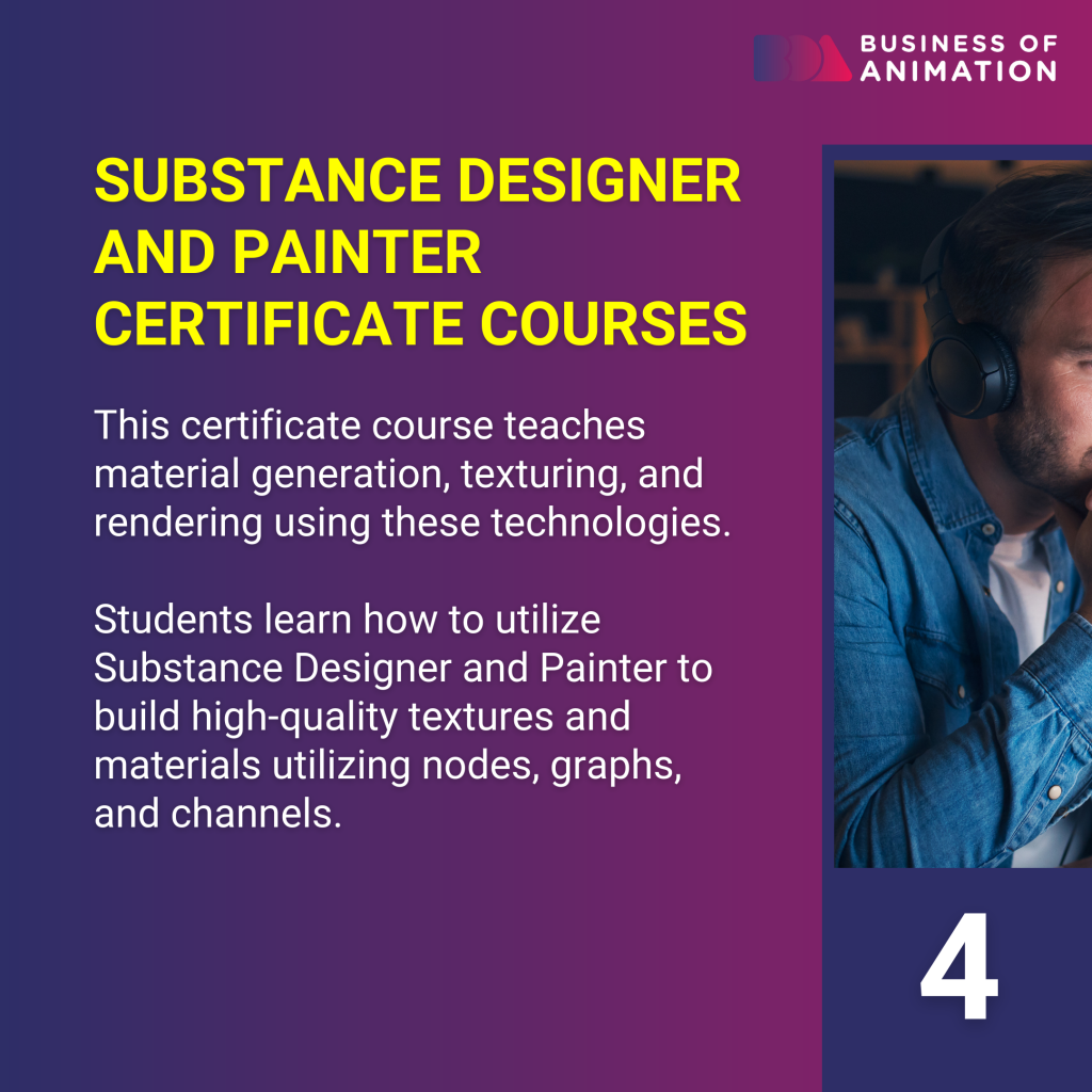 substance designer and painter certificate courses