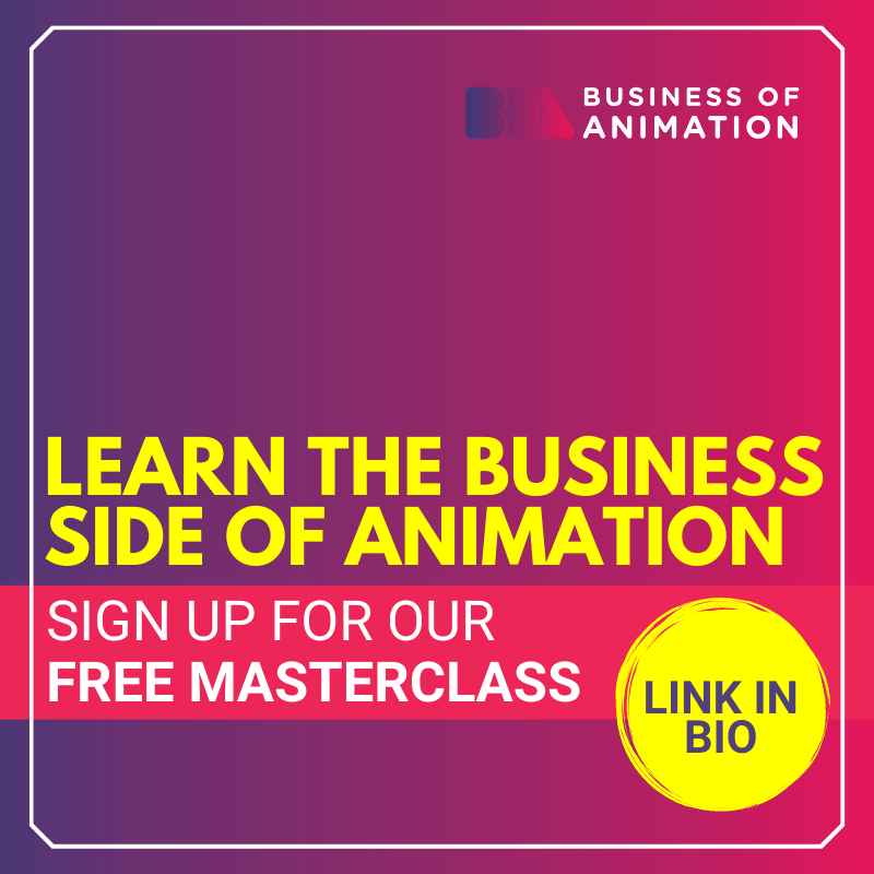 learn the business side of animation by signing up for our free masterclass