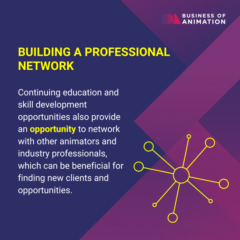 building a professional network can be beneficial for finding new clients and opportunities