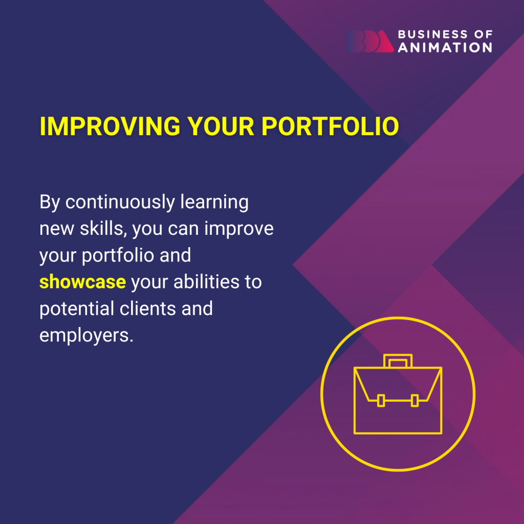 improving your portfolio will better showcase your abilities to potential clients and employers