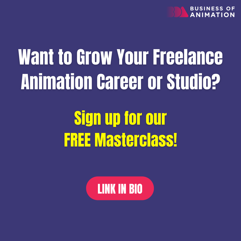 grow your freelance animation career or studio with our free masterclass