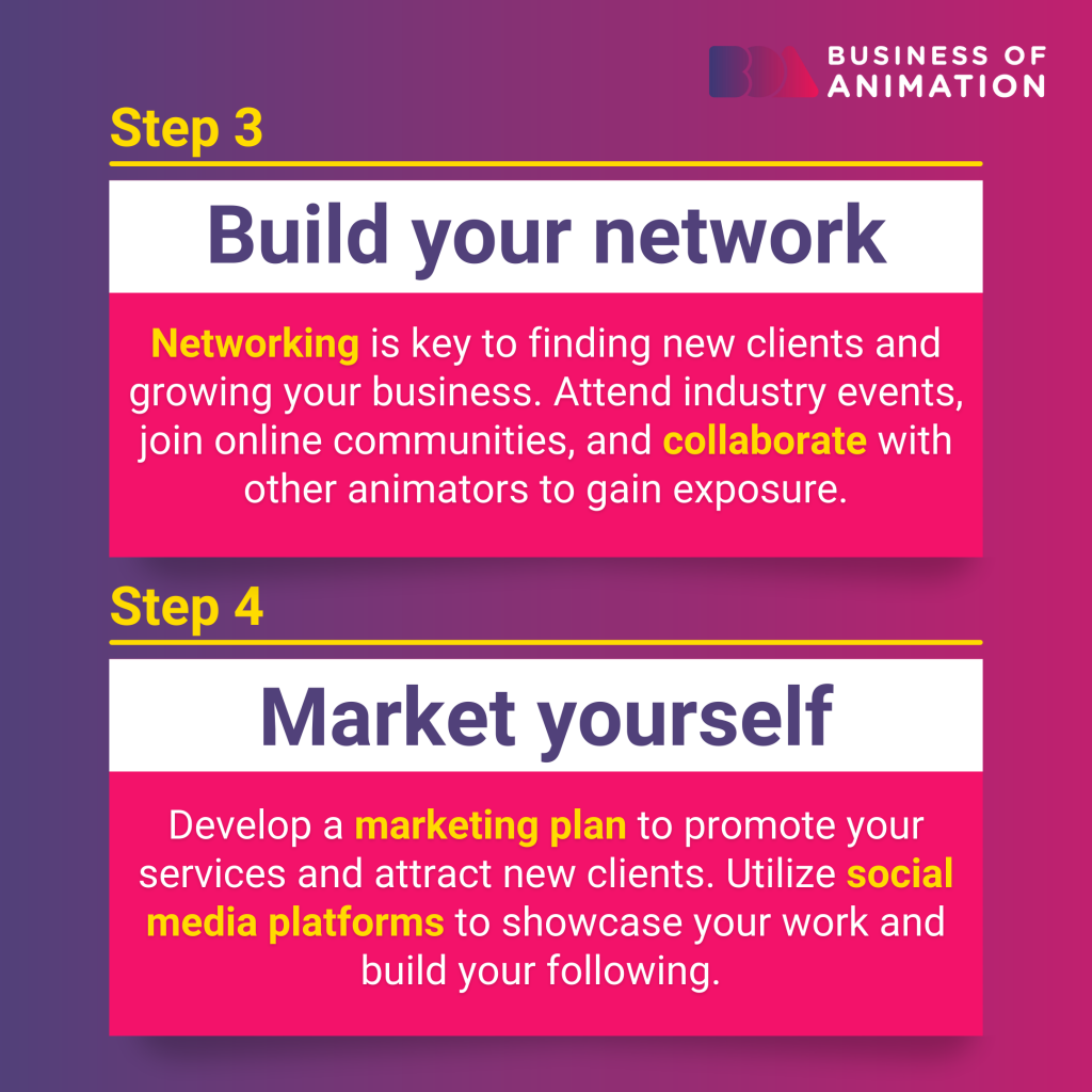 build your network and market yourself