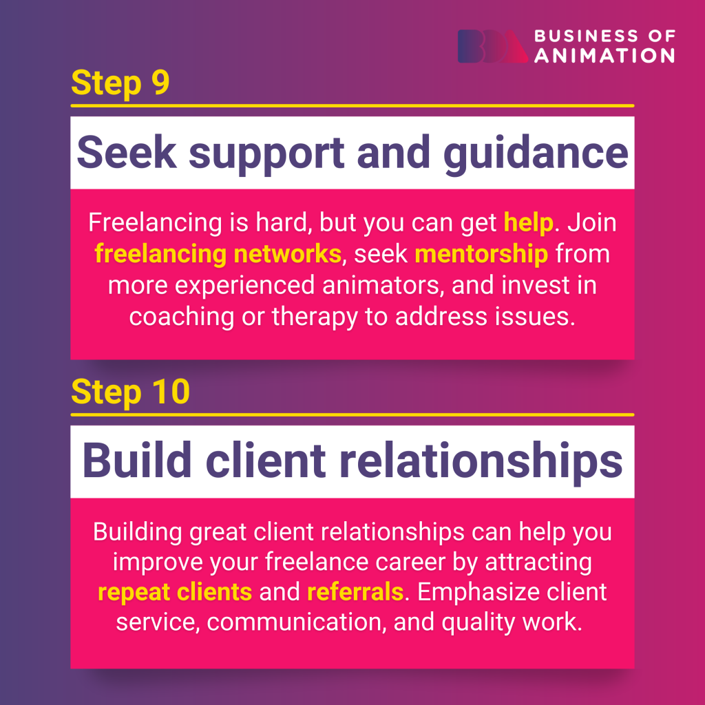 seek support and guidance, and build client relationships