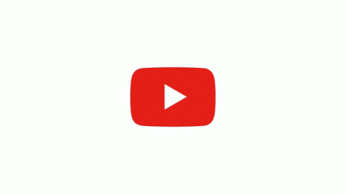 YouTube animated logo on a white background