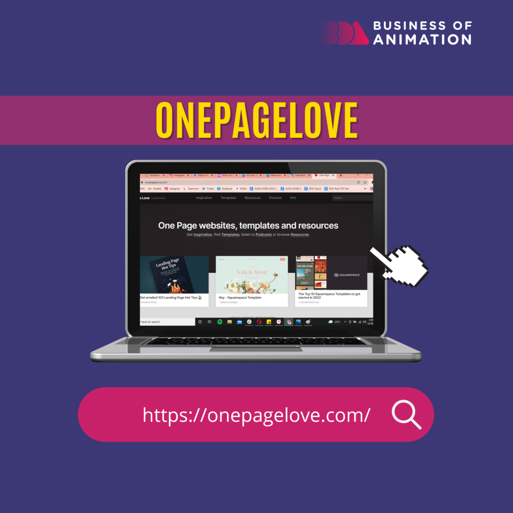 find free website templates on onepagelove