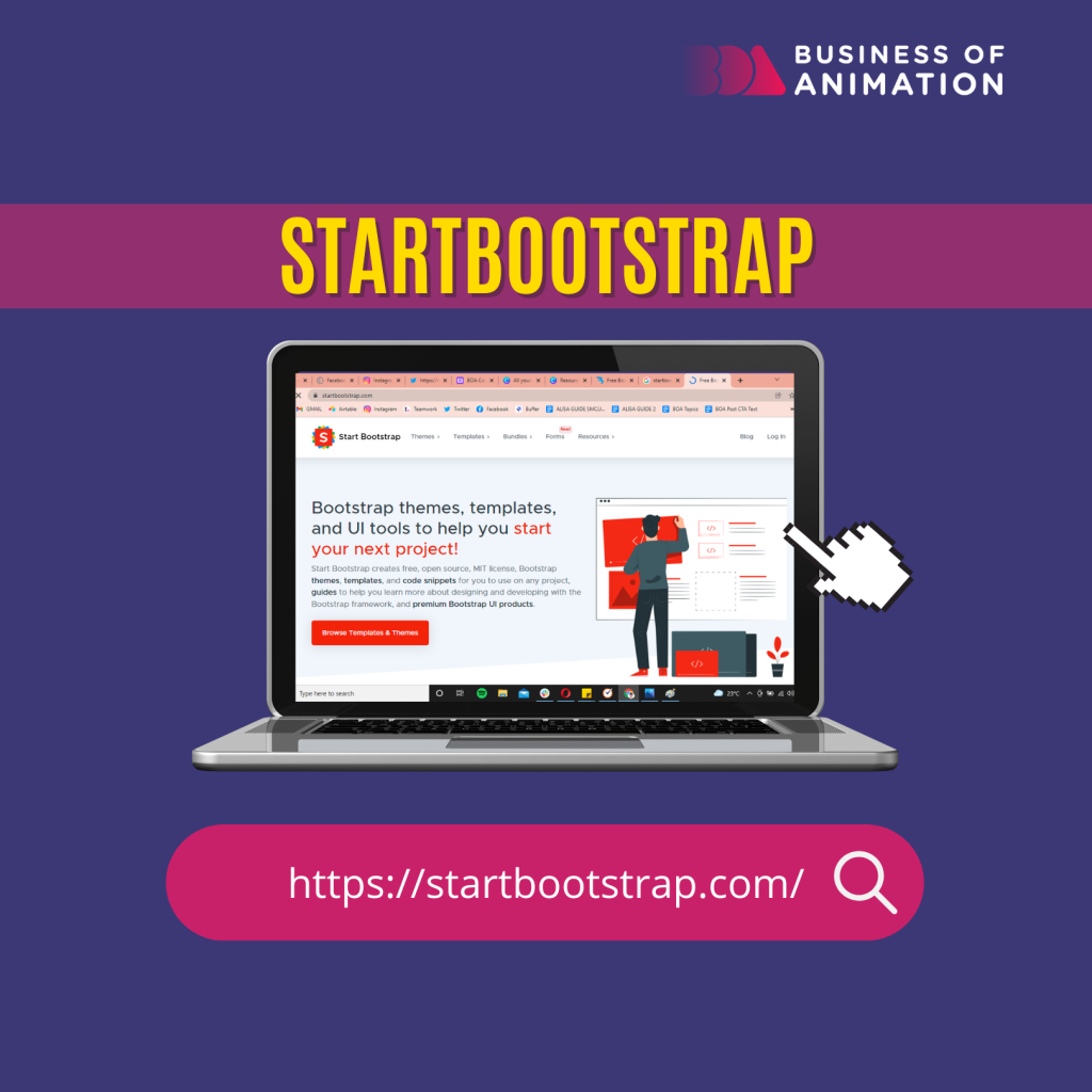find free website templates on startbootstrap