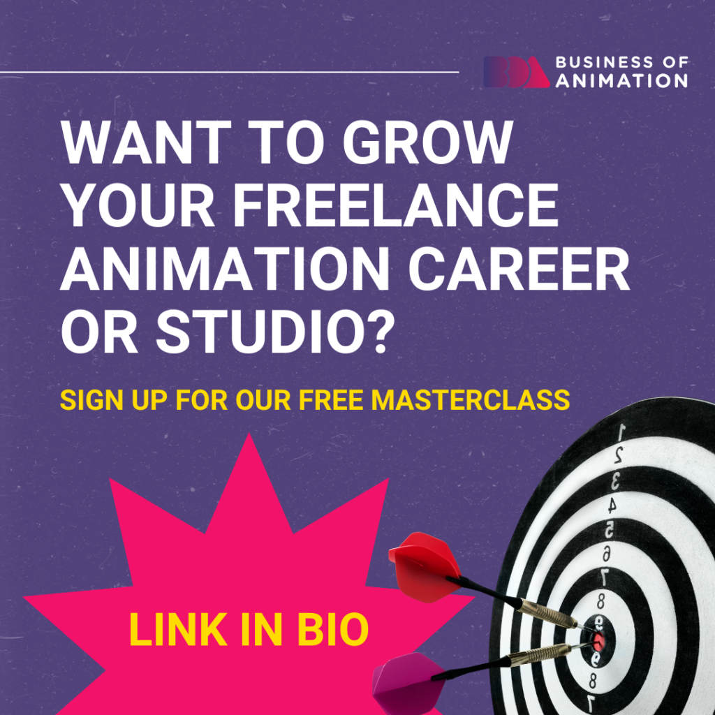 grow your freelance animation career or studio by signing up for our free masterclass