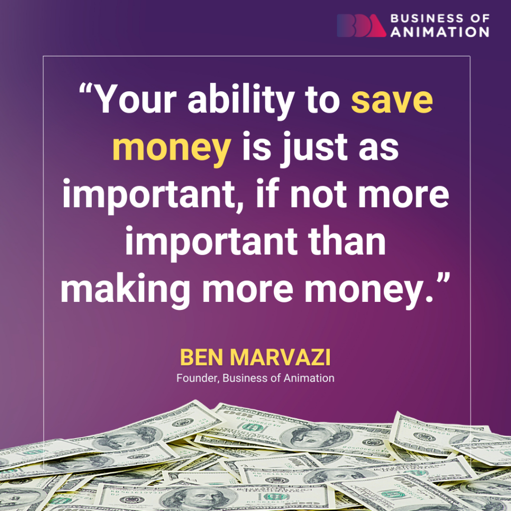 Ben Marvazi Quotes: “Your ability to save money is just as important, if not more important than making more money.”