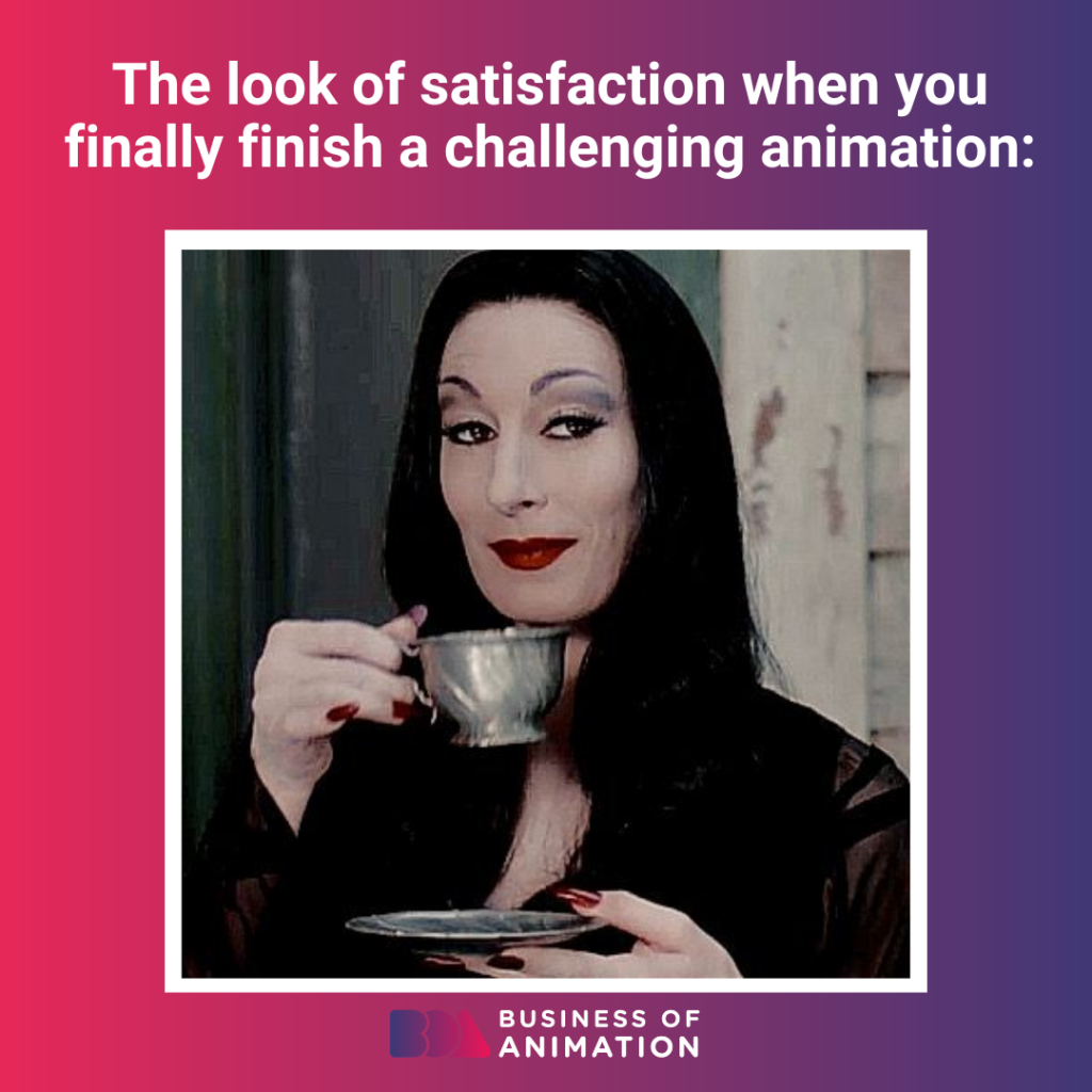 meme: the look of animation satisfaction