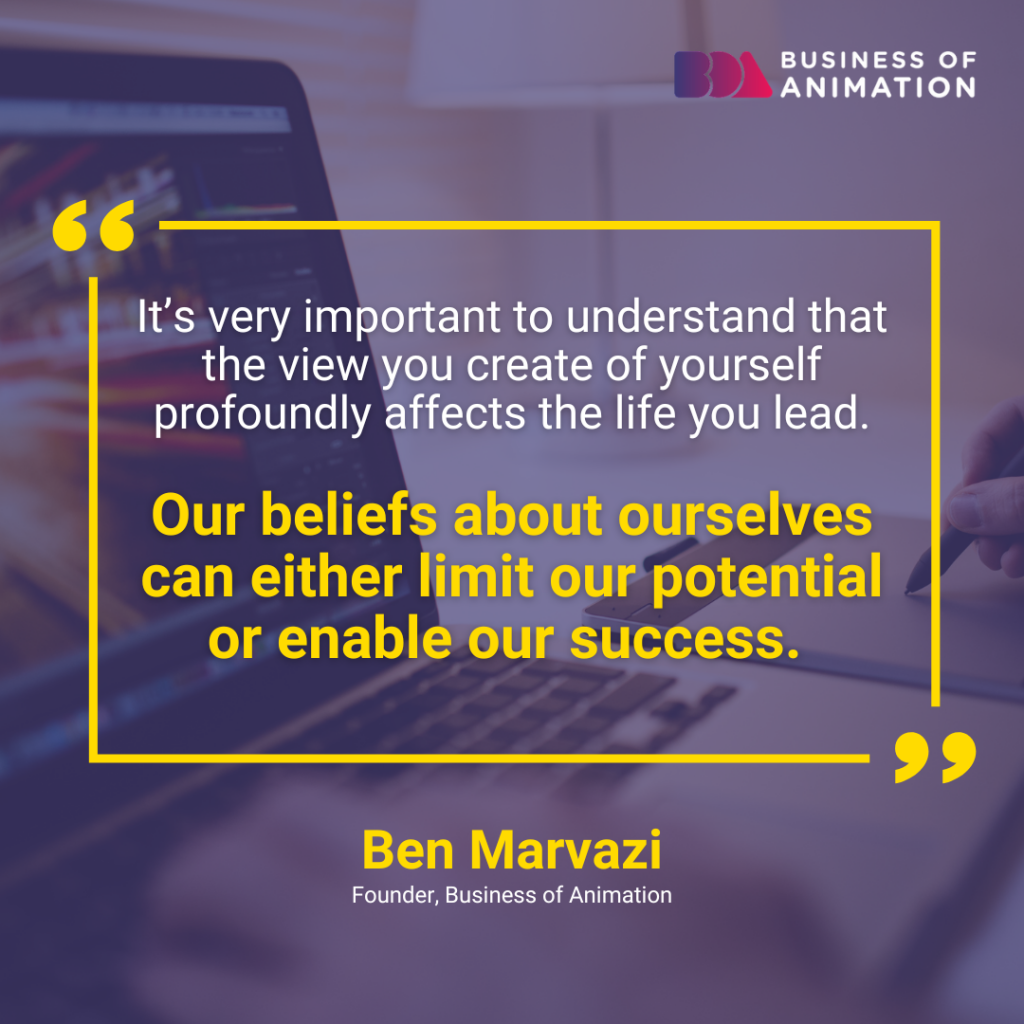 Ben Marvazi Quote: "It’s very important to understand that the view you create of yourself profoundly affects the life you lead. Our beliefs about ourselves can either limit our potential or enable our success."